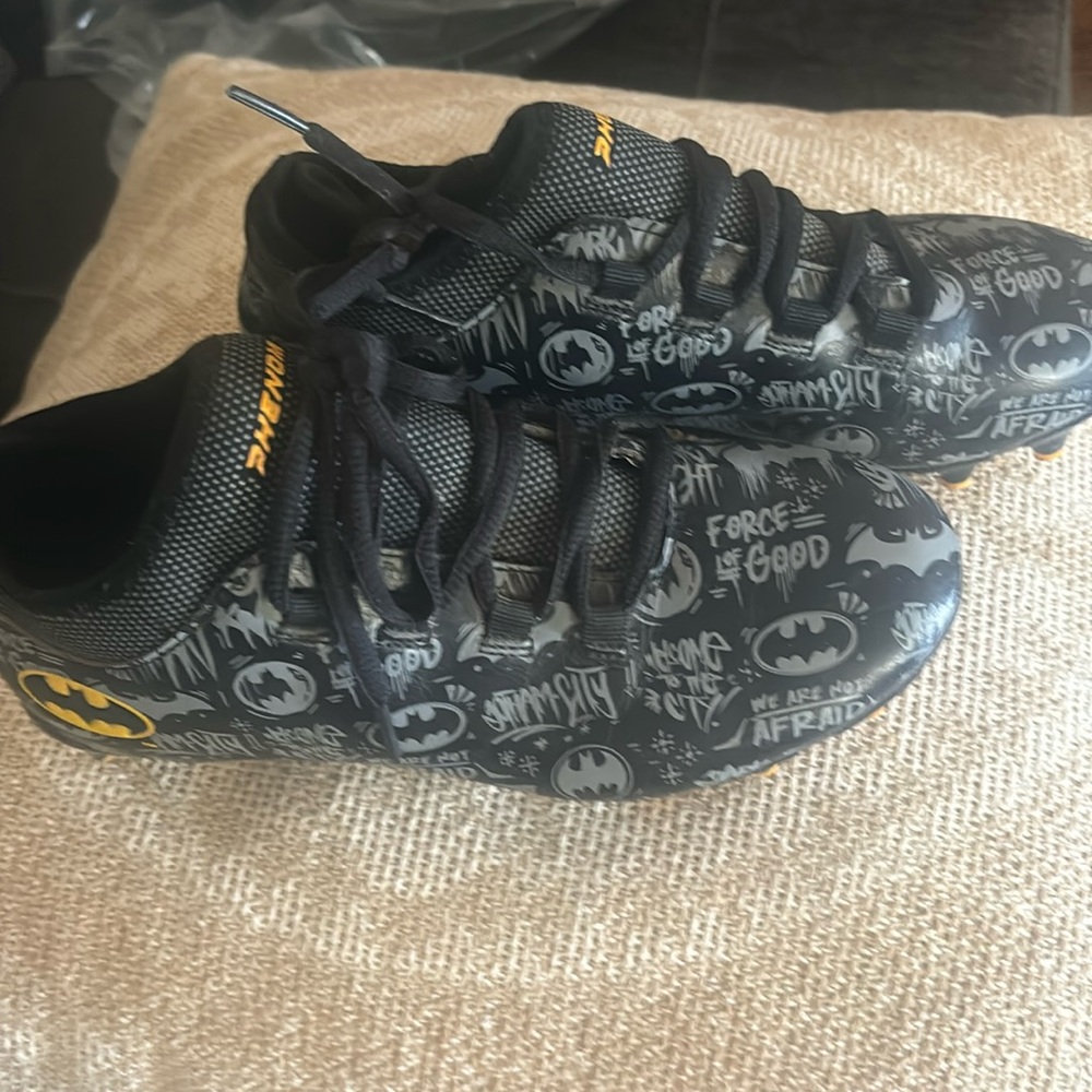 Phenom Batman football cleats